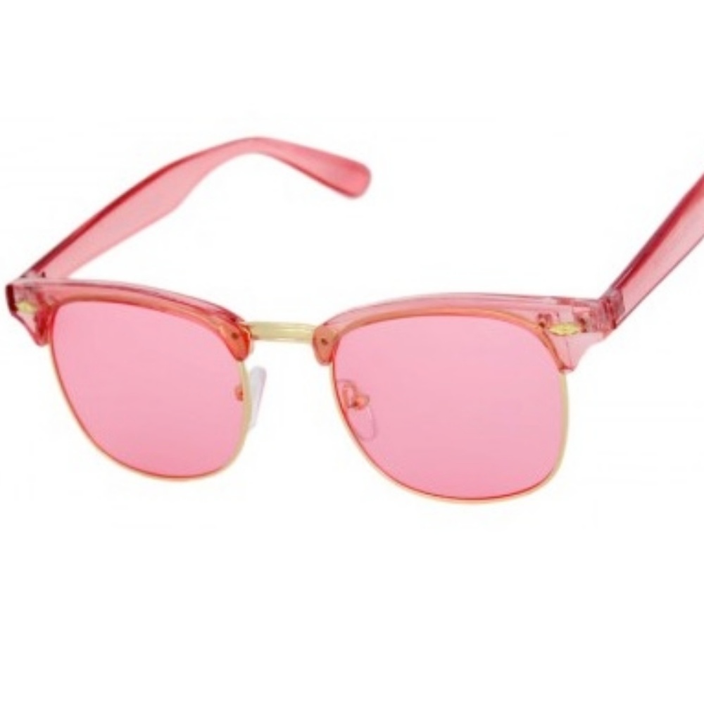 ACRYLIC PINK CLEAR GLASSES NEW